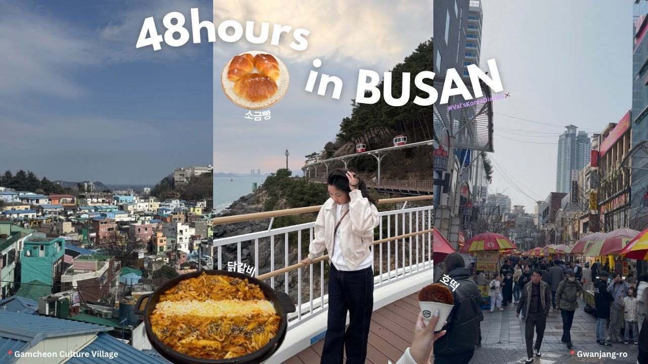 Life In Busan ep.2 🚠🇰🇷: haeundae beach, cute cafés, shopping streets, etc..