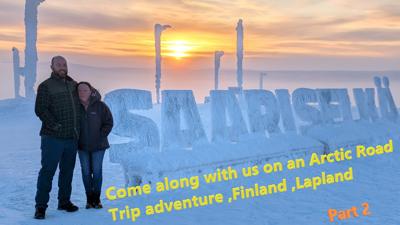 Finland,Arctic Road Trip, Lapland in January snow ,Saariselka and even further North, and sledging
