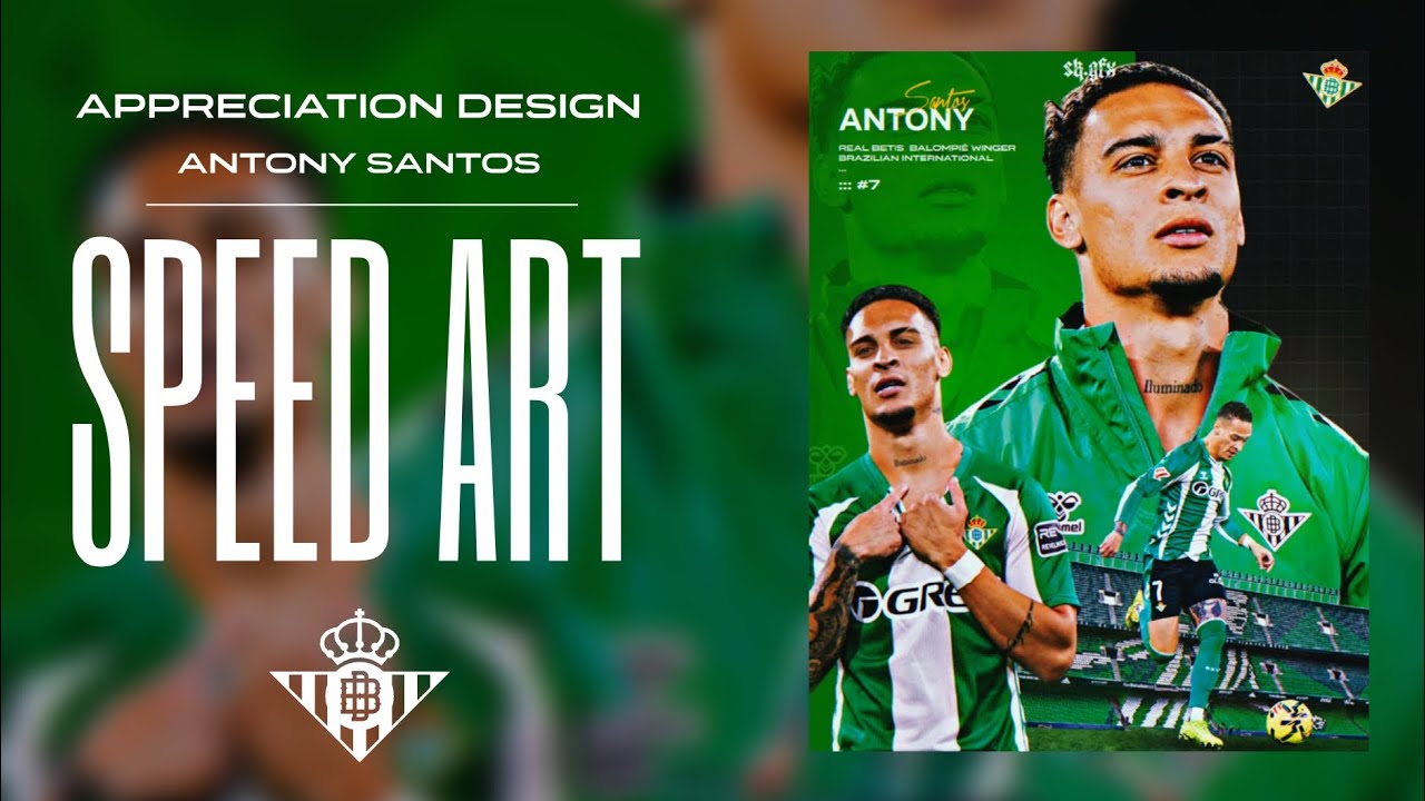 🐐 | Antony Santos Appreciation Design // PicsArt Speed Art Tutorial Sports Graphic Design 