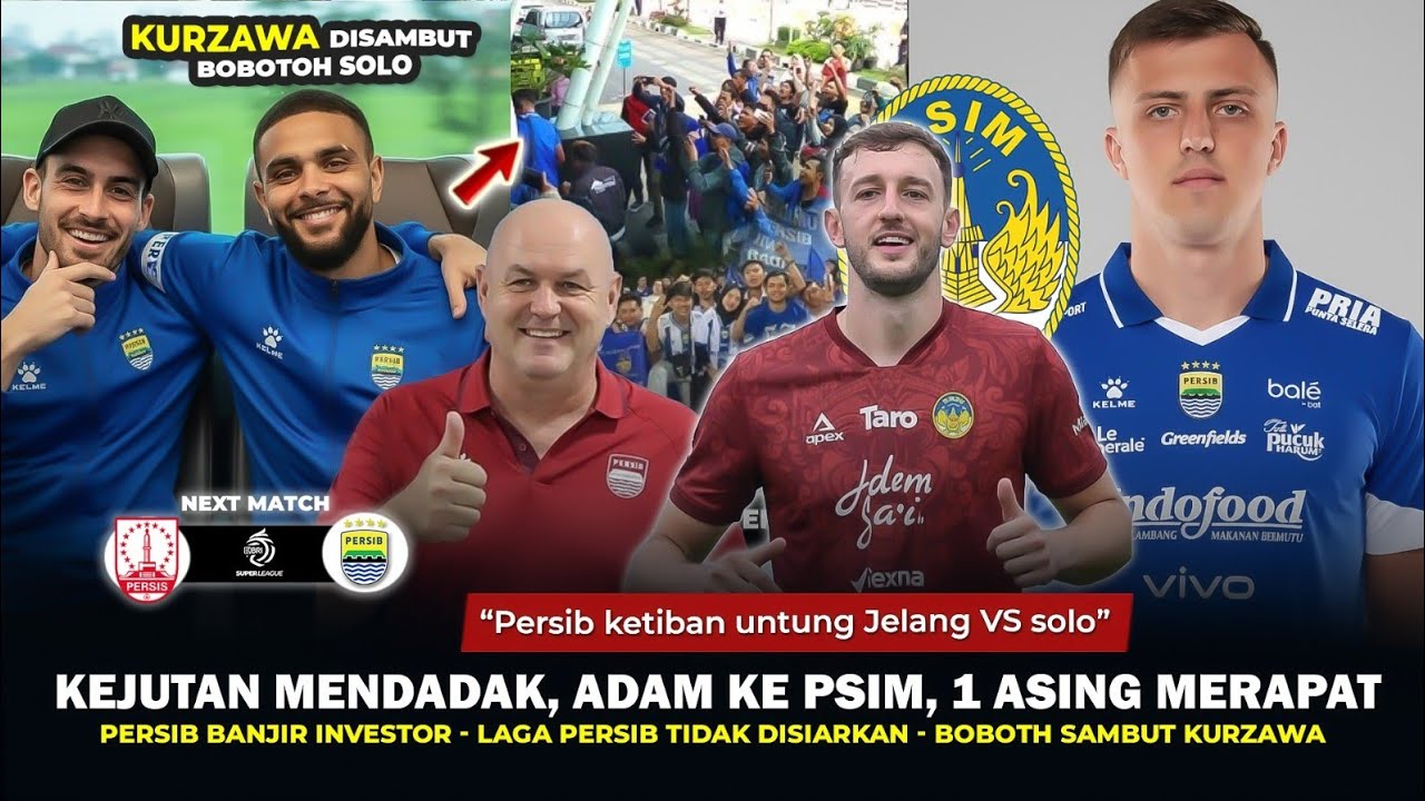 🔴KEJUTAN MENDADAK~1 Asing (Przybek) Dilepas⁉️Striker Gachor Merapat, Kurzawa Absen,Persib No Live🔥