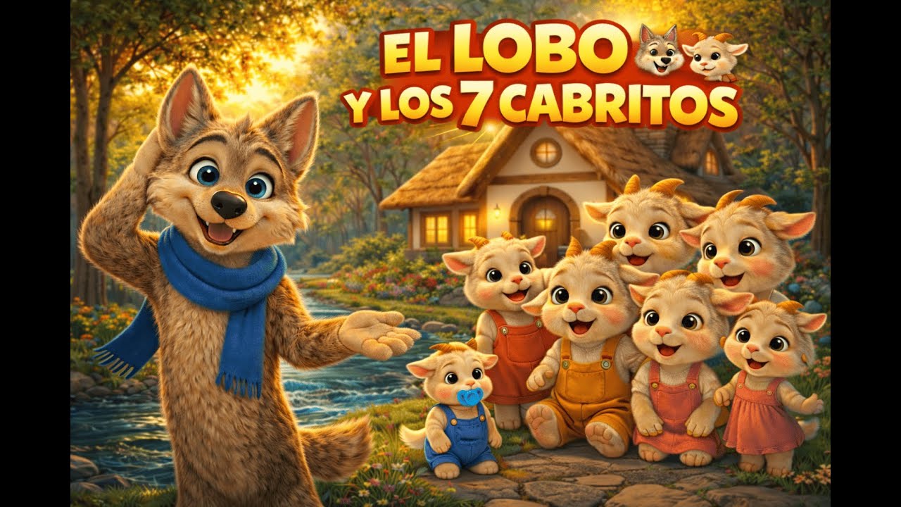 El Lobo y los 7 Cabritos 🐺🐐 | Cuento Cantado Infantil | Canta.Cuentos