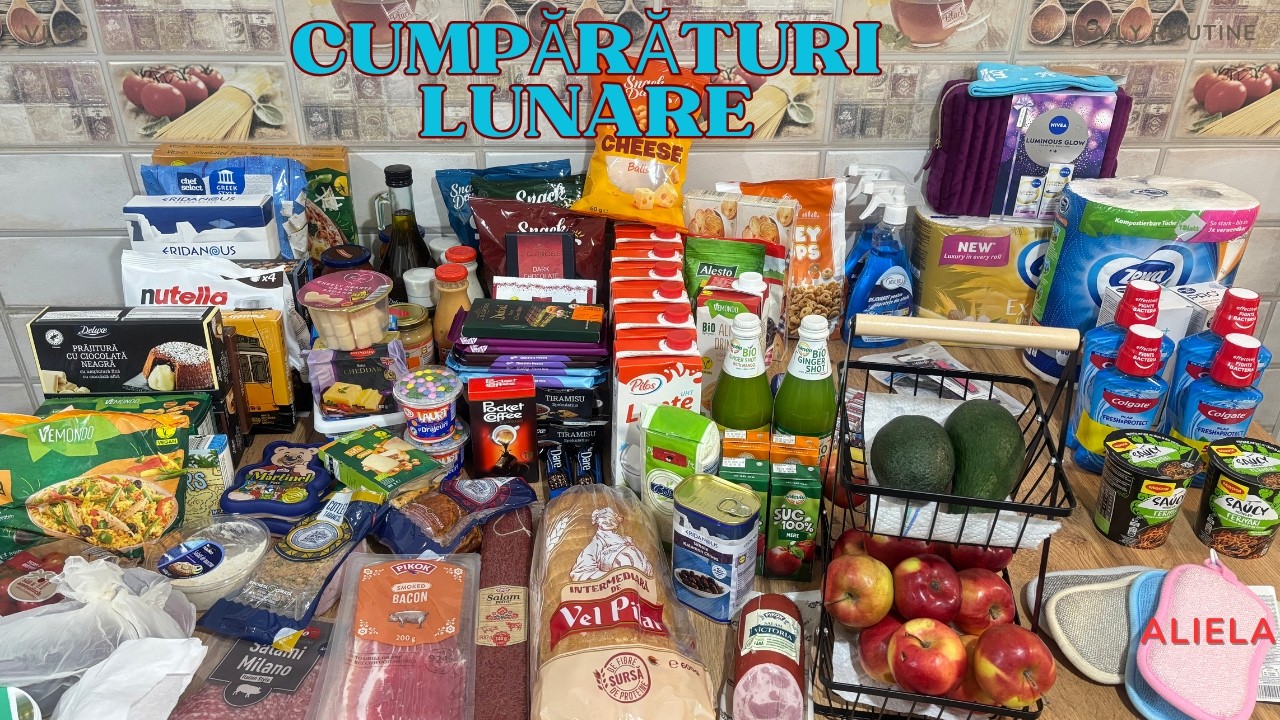 Aprovizionarea lunară, cu 1.120 lei 🛒🥖🍕🥓| ALIELA