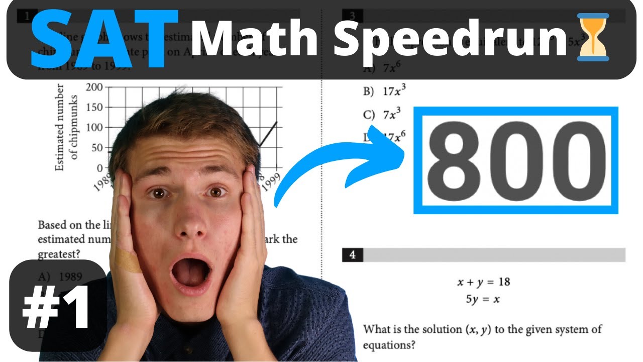 💯 Digital SAT Math Speedrun - Perfect Math Scorer! 🚀 Test 1