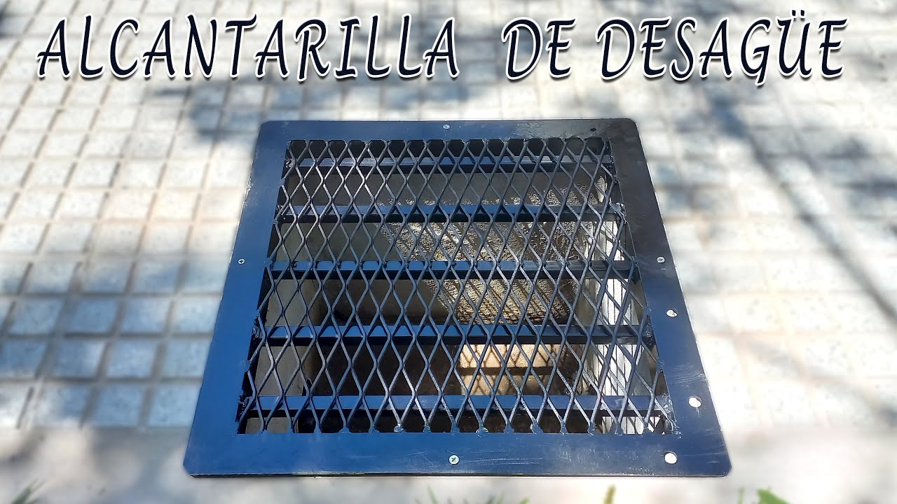 Cómo Hacer Una ALCANTARILLA de Desagüe - Con Metal Desplegado