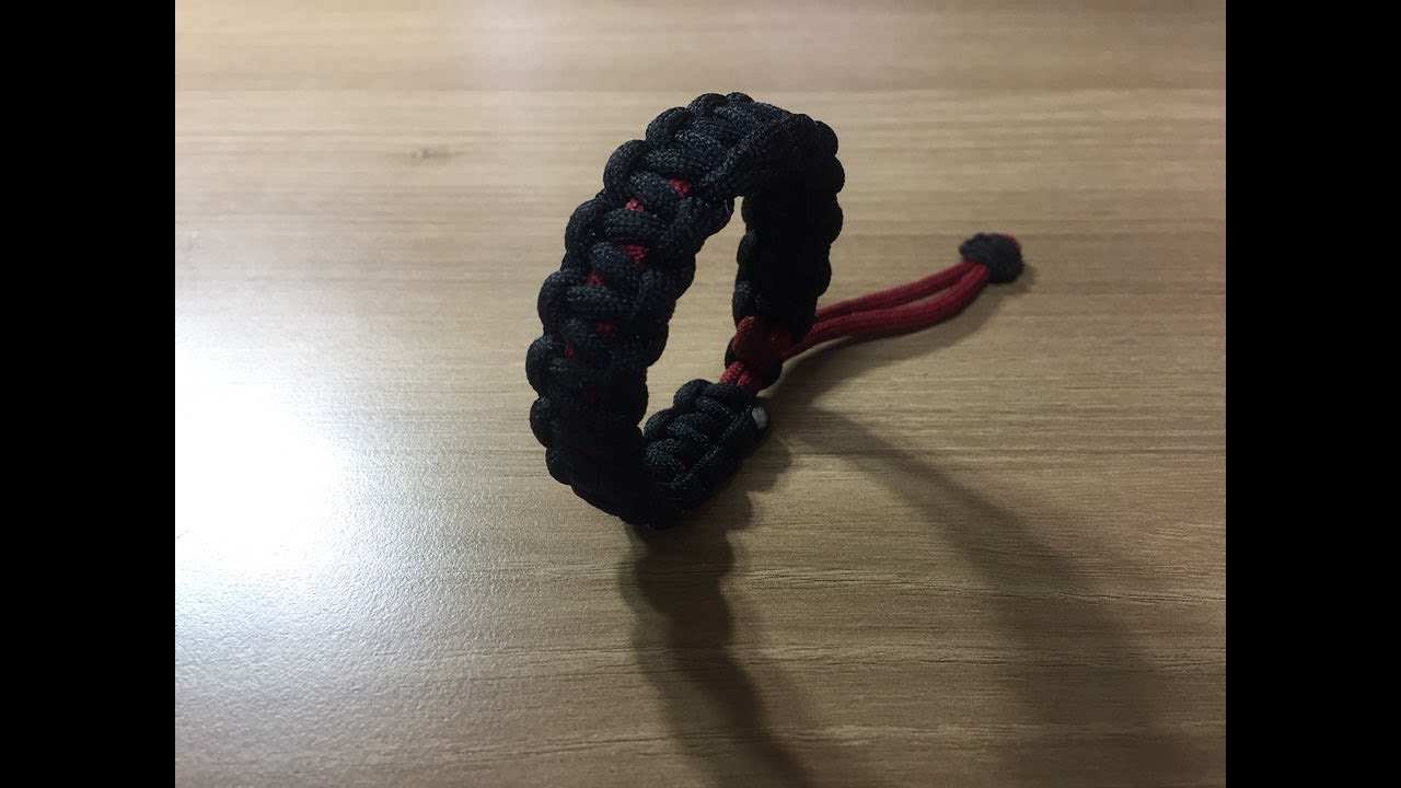 파라코드 팔찌 만들기(코브라 매듭) How to make a Cobra knot Paracord Bracelet.