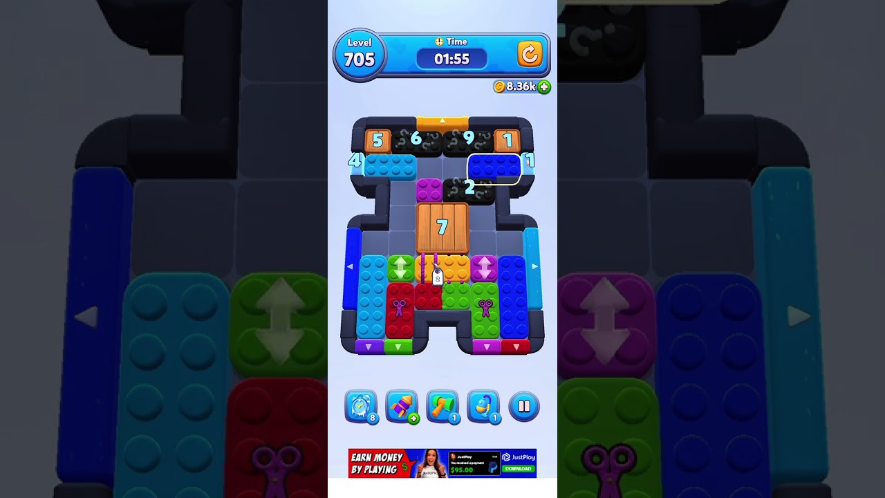 Solve Color Block Jam 705