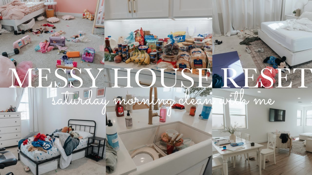 EXTREME Messy House Reset | Saturday Morning Clean With Me Motivation
