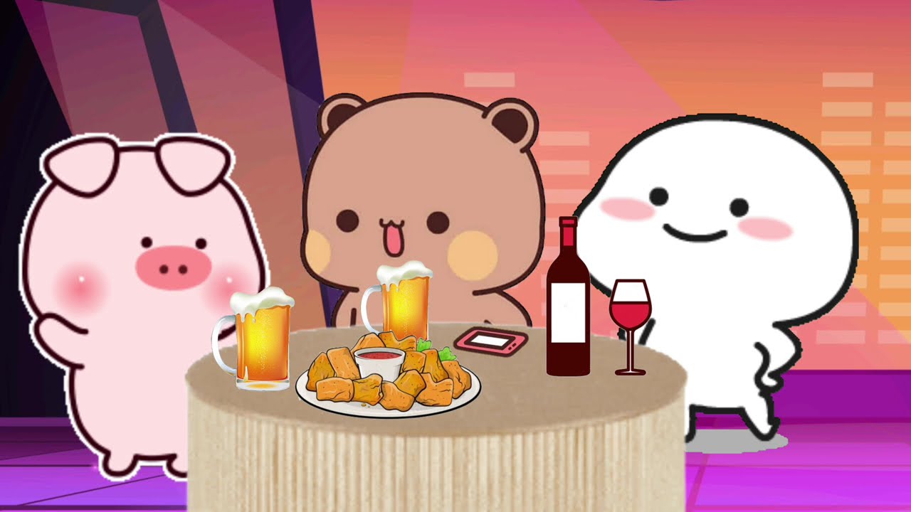 Dudu is Caught DRINKING 🍻 |Peach Goma| |Animation| |Bubuanddudu|