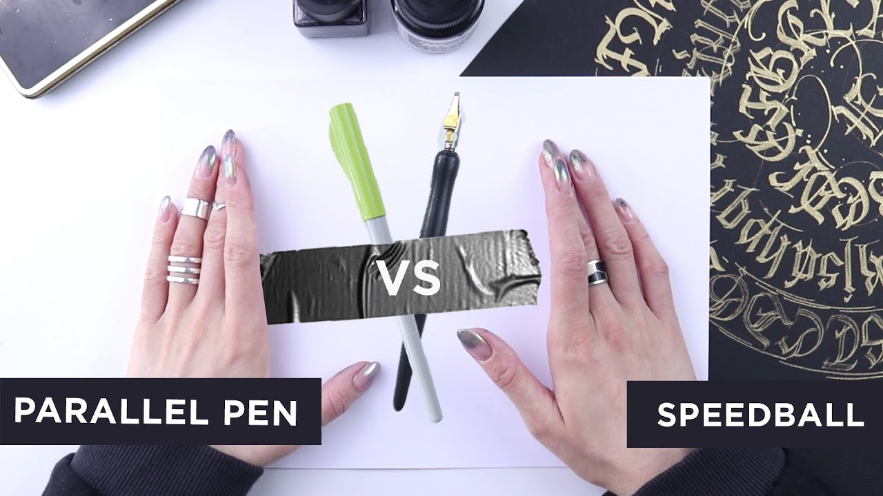Pilot Parallel Pen vs Speedball: инструменты для каллиграфии
