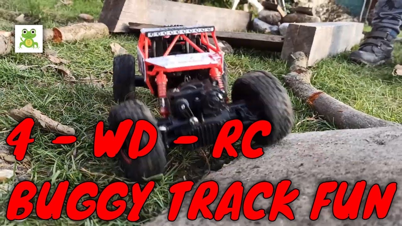 Remote Control 4 Wheel Drive Car Track challenge