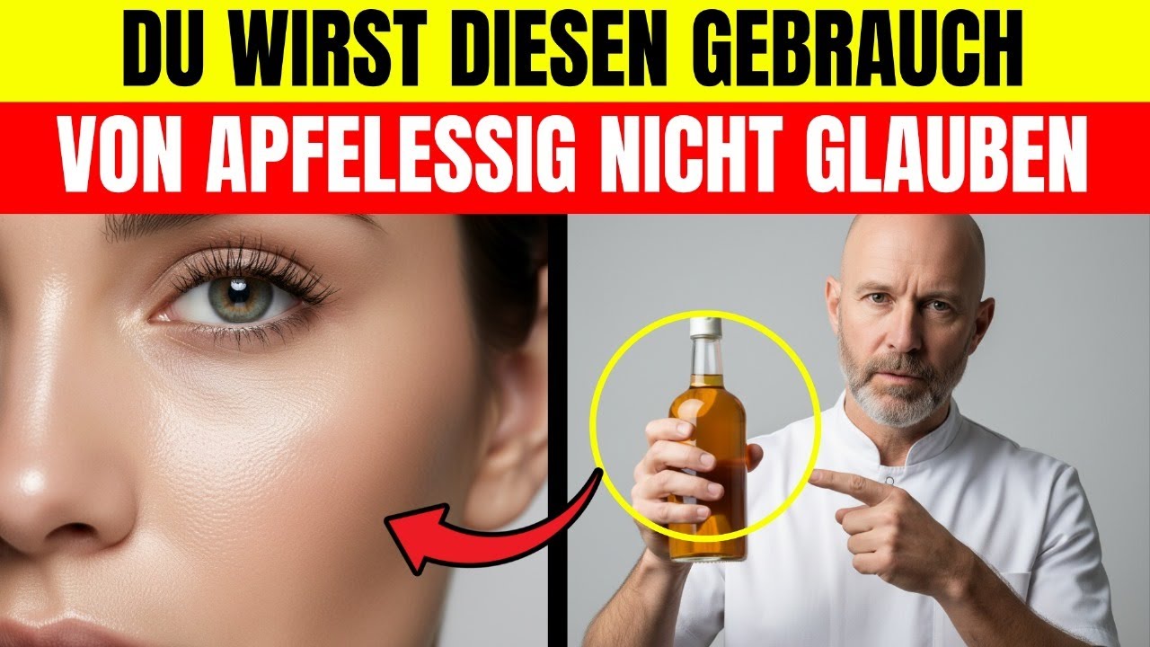 WIE Apfelessig 🍎✨ BENUTZEN Um Gesichtsfalten SCHNELL Und SICHER Zu BESEITIGEN?