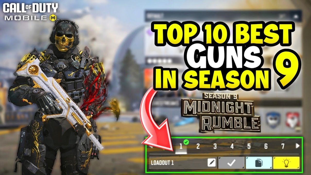 Top 10 Best Guns in Season 9 CODM 2025 | Gunsmith Loadout/Class Setup | Cod Mobile