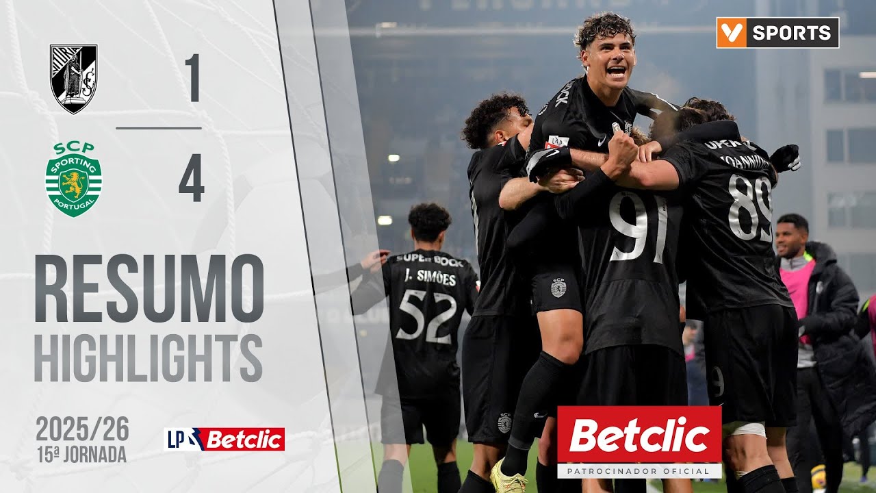 Resumo: Vit&oacute;ria SC 1-4 Sporting (Liga 25/26 #15)
