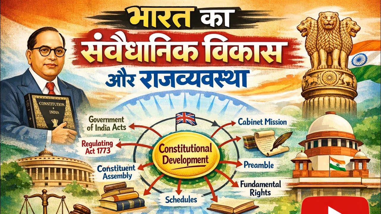 Regulating Act 1773 से 1950 तक | भारत का संवैधानिक विकास | Exam Special 💥