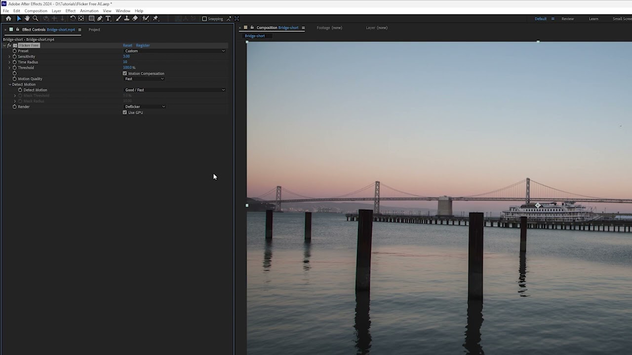 Using Flicker Free 2.0 with Other Effects & Troubleshooting Errors