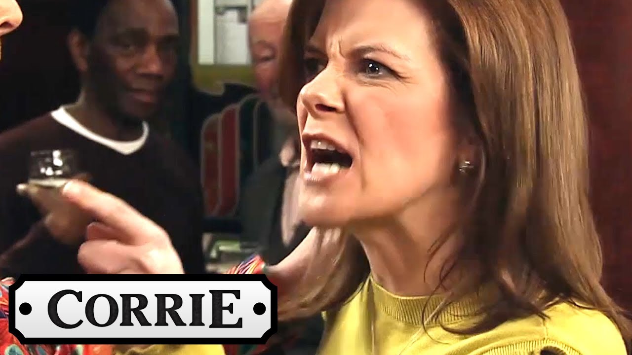 Coronation Street - Tracy and Leanne Row in the Rover's Over Simon
