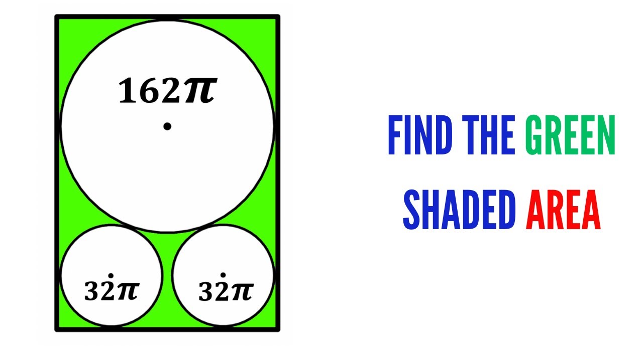 Can you calculate area of the Green shaded region? | (Rectangle) | #math #maths | #geometry