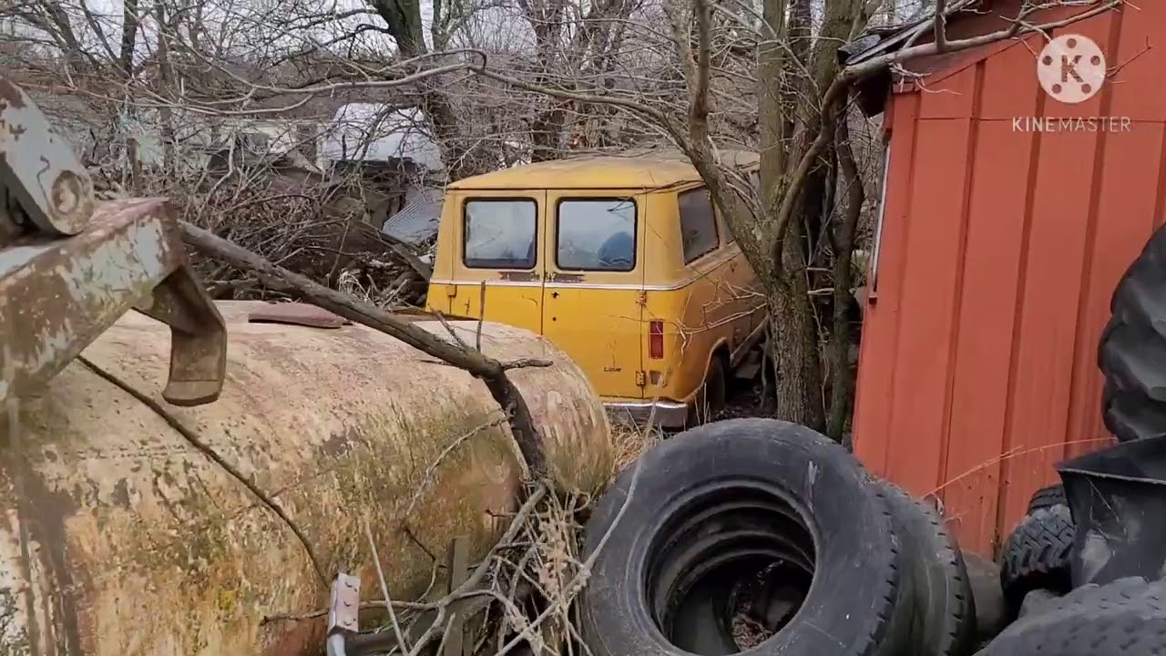 Abandoned in the Woods: Diamond T, IHC, Ford, Chevy, GMC trucks + cars, tractors, cranes + dozers!