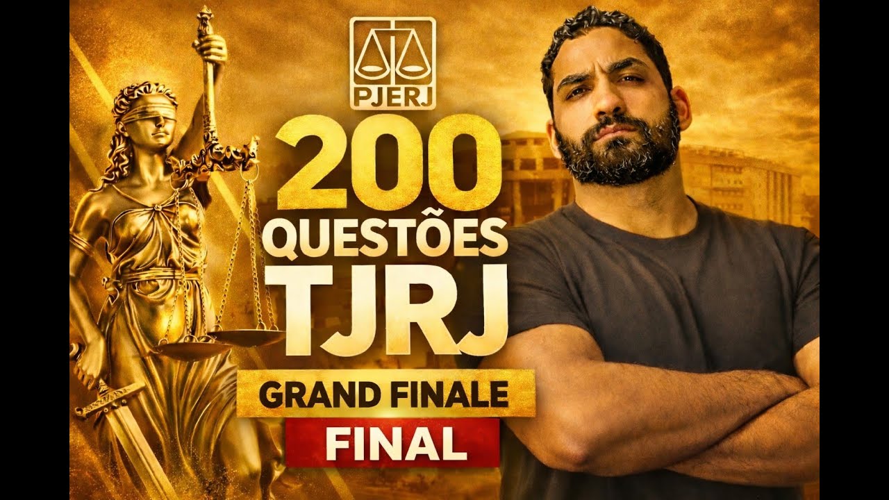 ⭐ TJRJ - TÉCNICO DE ATIVIDADE JUDICIÁRIA - 200 QUESTÕES - GRAND FINALE - FINAL - GILMAR JUNIOR 🚨