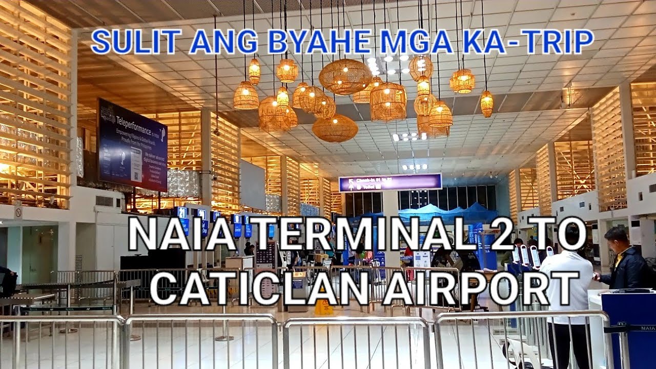 ONE WAY TICKET | NAIA T 2 (MANILA) TO CATICLAN AIRPORT | BILIS NG BYAHE 1 HR. LANG |