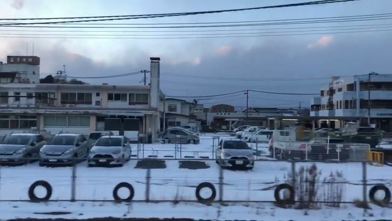 大船渡線キハ100系キハ100-1 一ノ関到着側面展望 2023/01/28