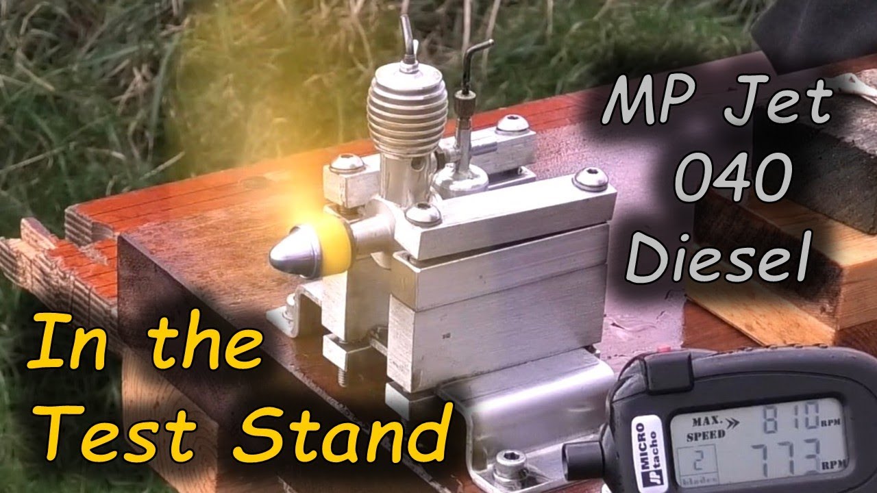 MP Jet 040 (0.6cc) Diesel Engine - Review & in the Test Stand