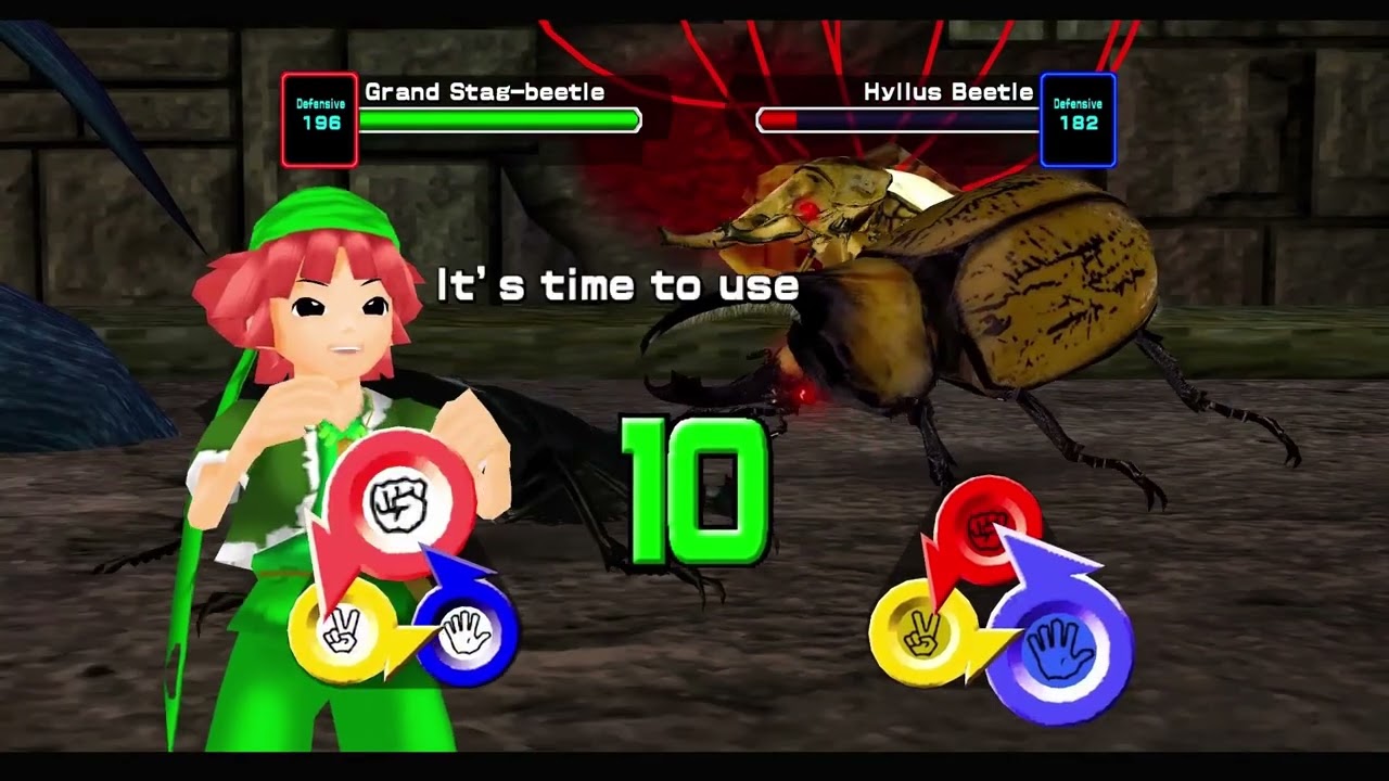 Grand Stag Beetle Mutant beetles Gameplay [Mushiking 2006 English Version]