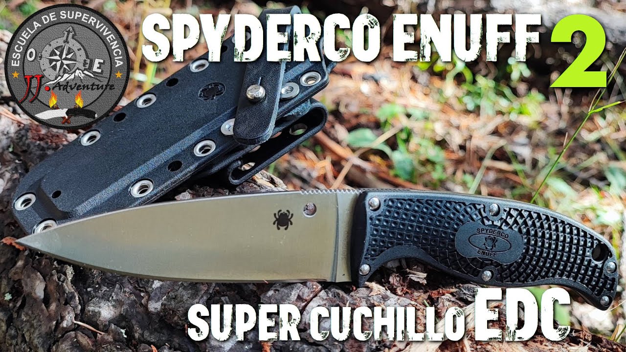 ✅ Spyderco ENUFF 2 | Revisión y test | SUPER Cuchillo EDC