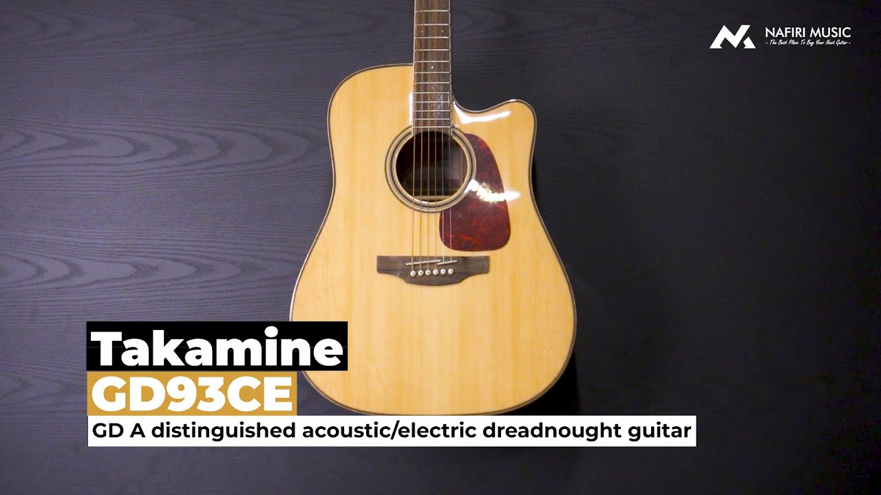 Takamine GD93CE Distinguished Acoustic/Electric Dreadnought Guitar