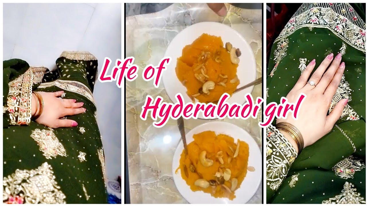 Wearing a farshi garara | Hyderabadi function | Suji ka halwa 😍