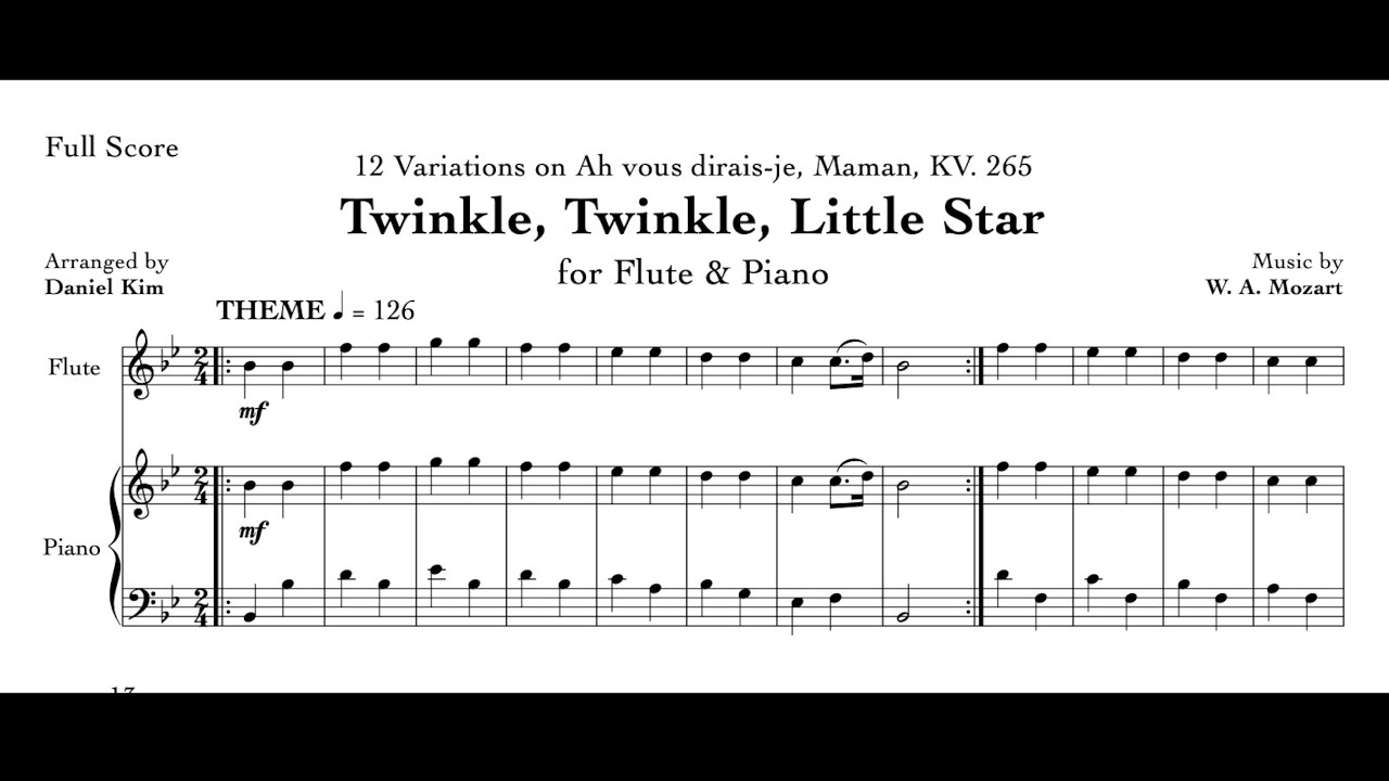 ARRANGE-A-DAY 13 | Twinkle, Twinkle, Little Star (Mozart)