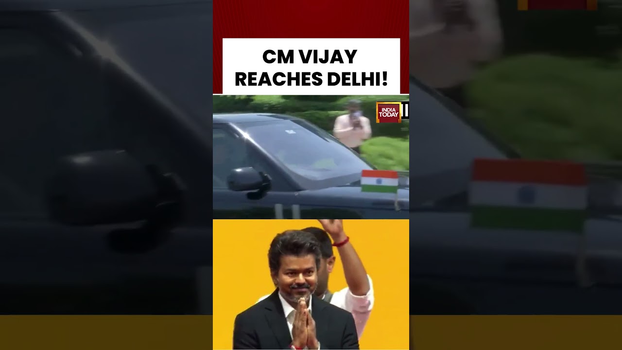 Breaking News: CM Vijay Arrives in Delhi Amid Political Buzz #vijay #tamilnadu #delhinews