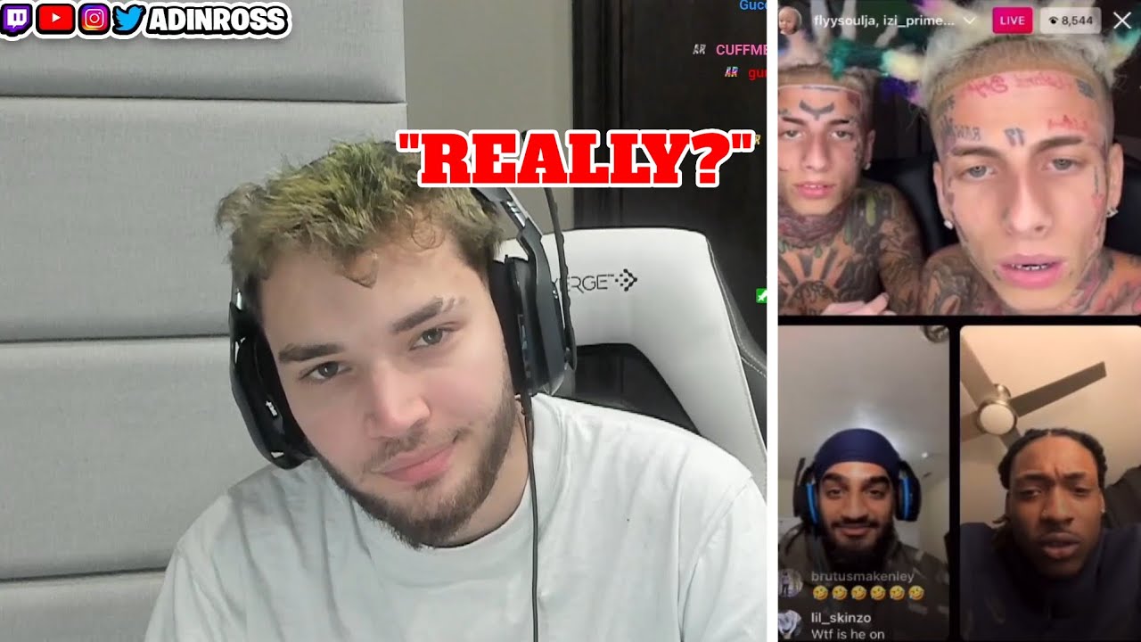 Adin Ross Reacts To Island Boys Beef With Paryeet & IZIPrime