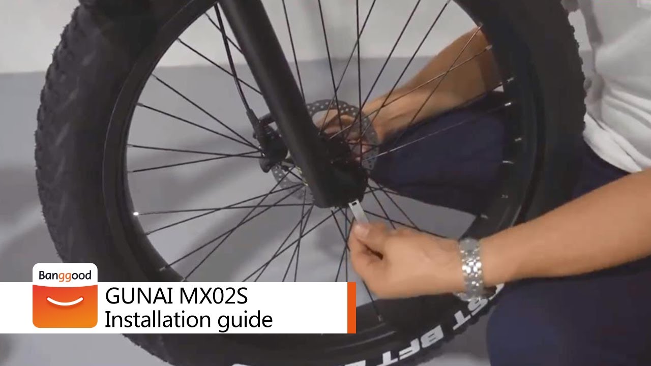 Installation guide | GUNAI MX02S 1000W Electric Bike Fat Tire Electric Mountain Bicycle