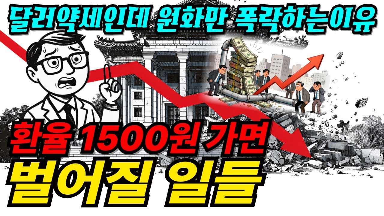 달러 약세인데 왜 원화만 폭락할까?