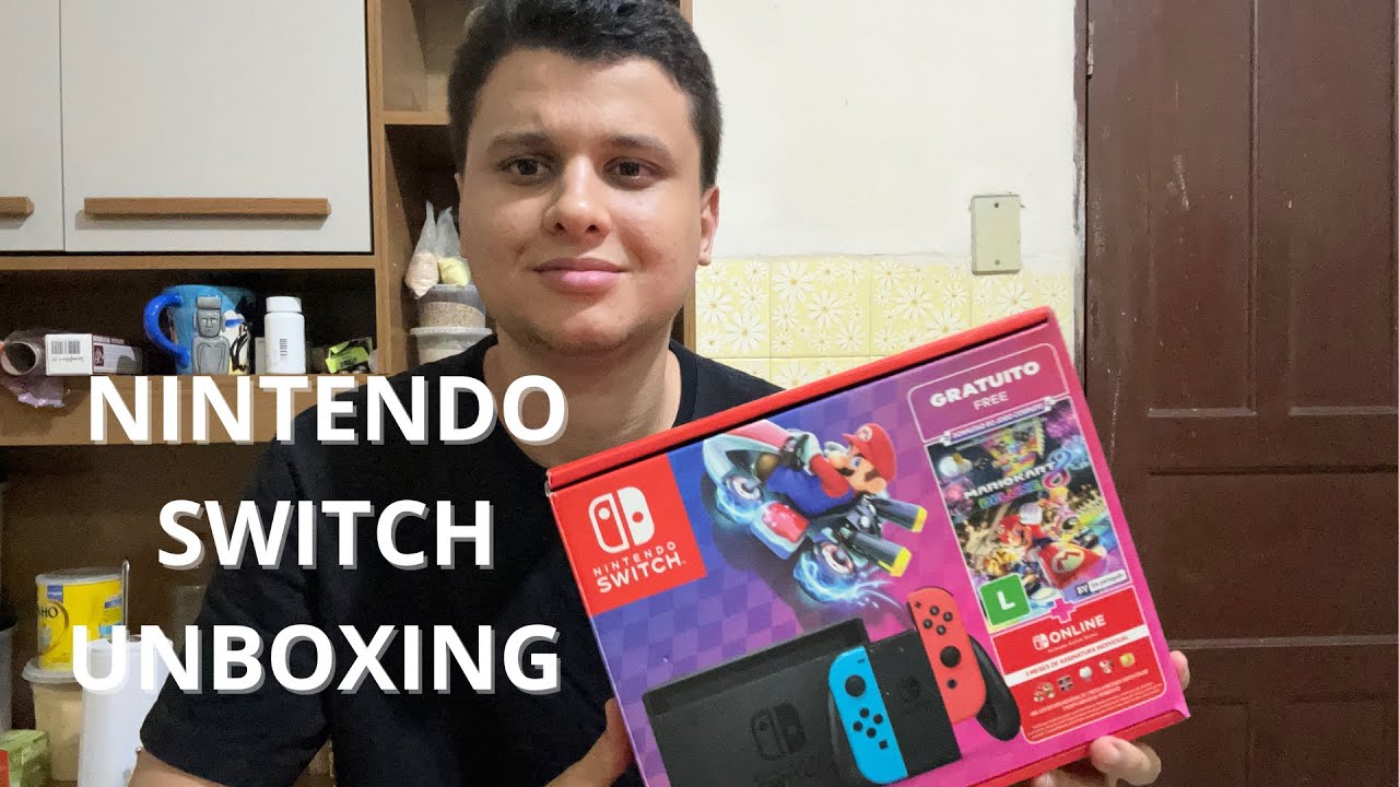 NINTENDO SWITCH EDIÇÃO MARIO KART (UNBOXING) BLACK FRIDAY 2023