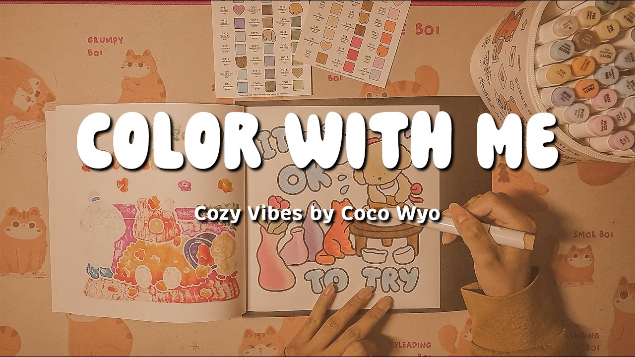 COLOR WITH ME | Cozy Vibes by Coco Wyo