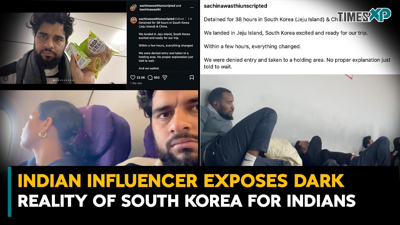 Indian Influencer Alleges 38-Hour Detention in South Korea | Indians In The U.S.
