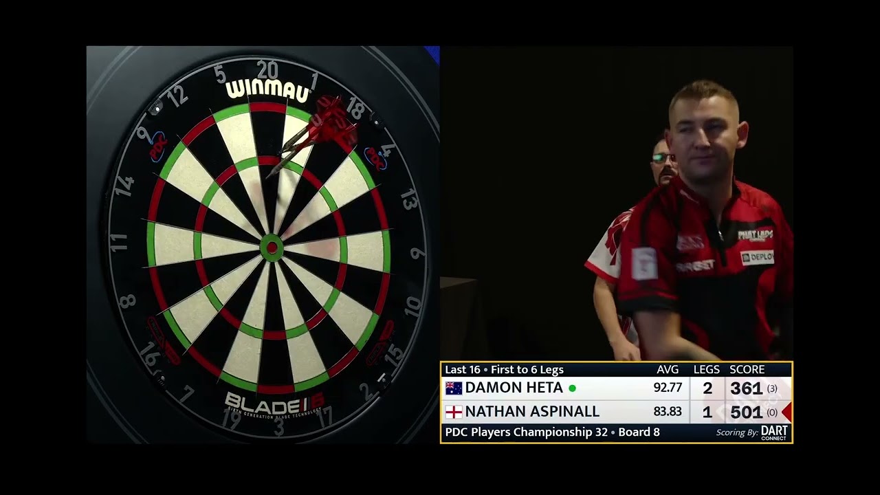 Nathan Aspinall vs Damon Heta | Players Championship 32 2025 🎯