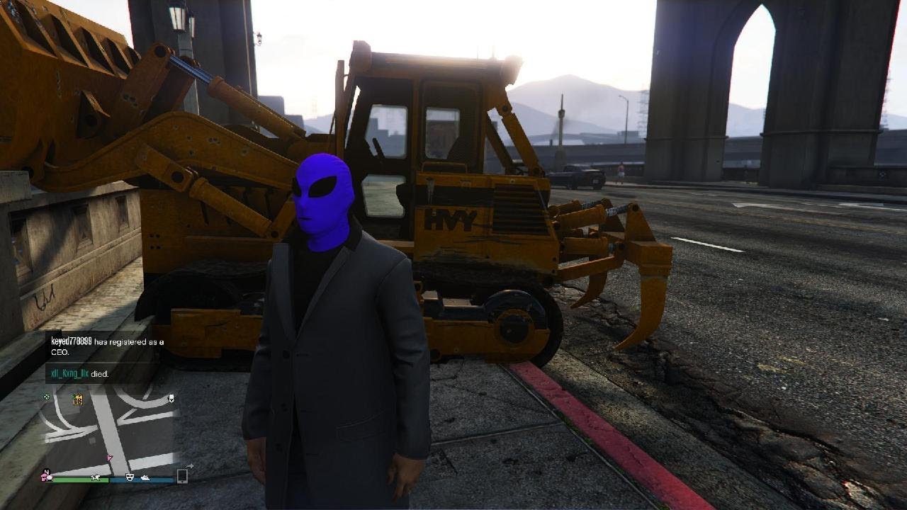 Throwing man of bridge in GTA5