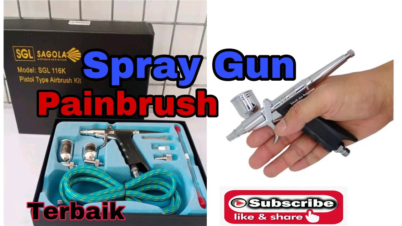Air Brush Kit Pen Paint Spray Gun Lukis Pistol Type SGL 116K | Unboxing @teknikofficial3154
