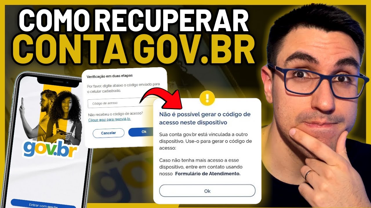 Como Resolver: “Não é Possível Gerar Código de Acesso” no GOV.BR | Recuperar Conta Passo a Passo
