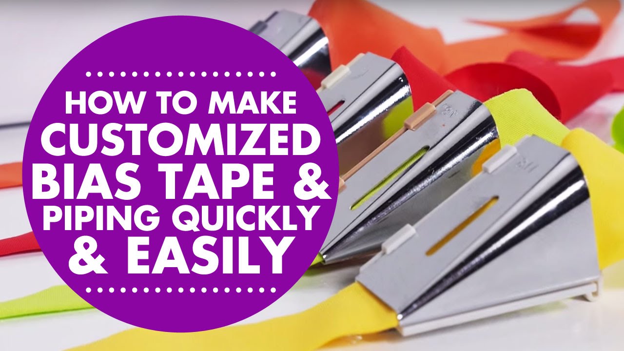 How to Make Customized Bias Tape and Piping Quickly and Easily