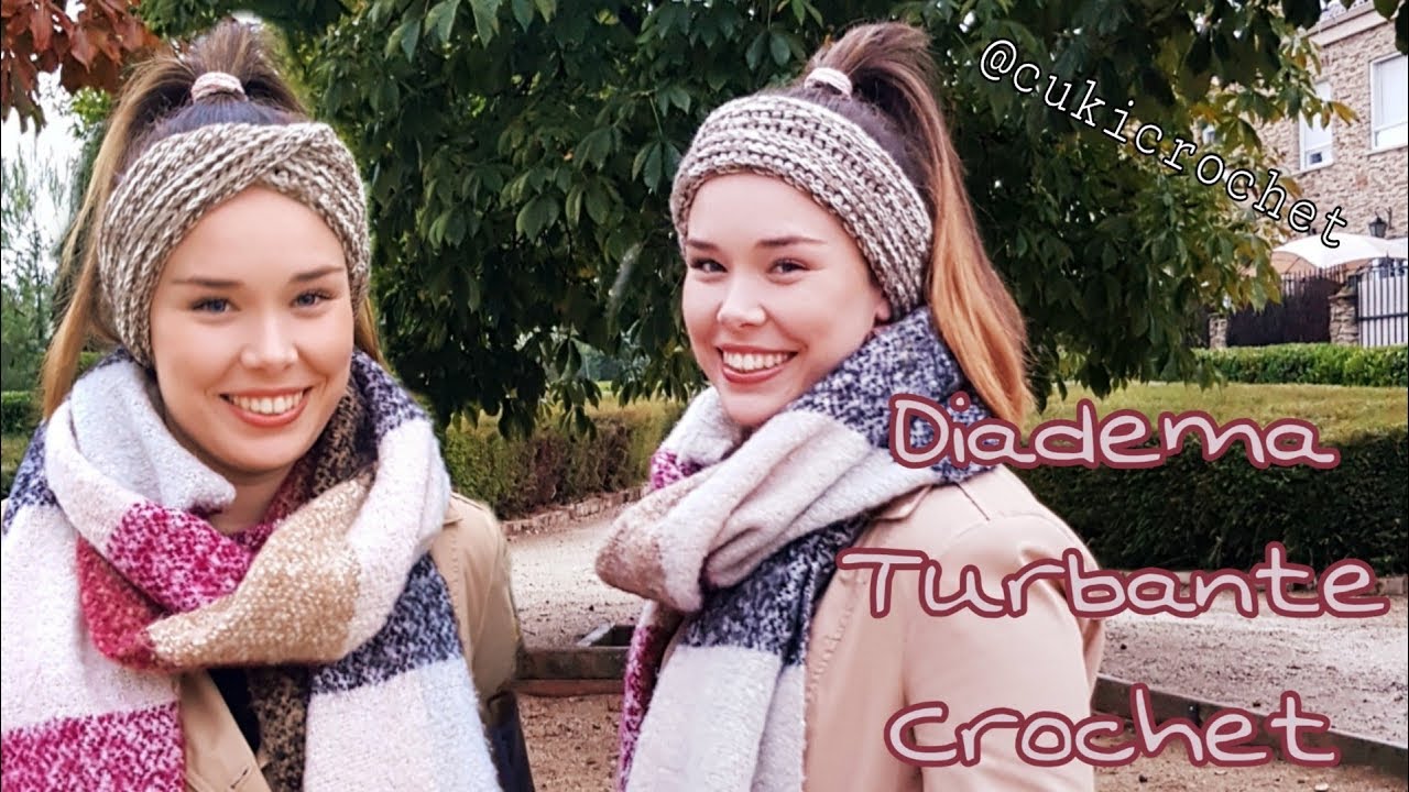 Cómo tejer DIADEMA TURBANTE tejida A CROCHET. RELIEVE. PASO A PASO. VIncha