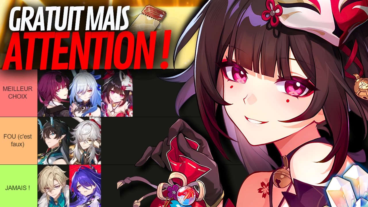ATTENTION aux ERREURS ! Qui CHOISIR pour VOTRE PERSONNAGE 5 &Eacute;TOILES GRATUIT en 4.0 ? | HSR