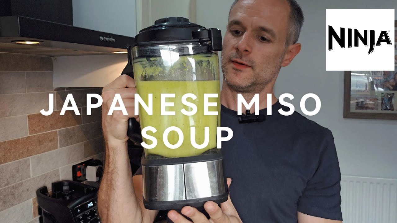 Japanese miso soup recipe made in ninja foodi soup maker (courgette/zucchini) - PKU