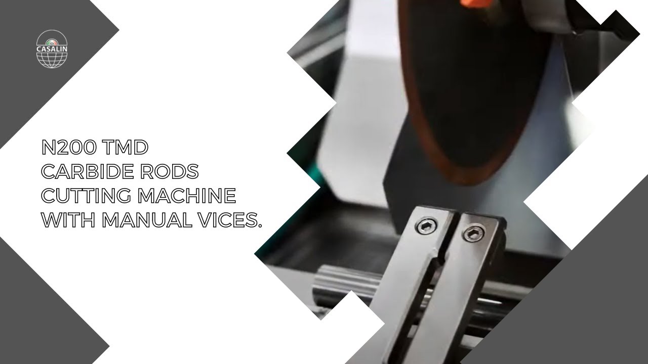 N200 TMD - CARBIDE RODS CUTTING MACHINE WITH MANUAL VICES.