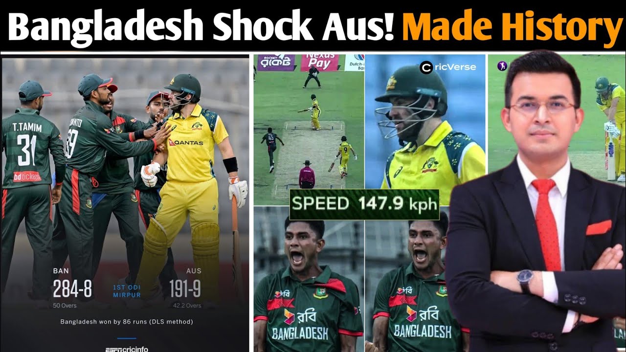 Bangladesh vs Australia 1st ODI Highlights | Mosaddek Hossain 86 Unreal Knock! AUSTRALIANS SHOCKED!