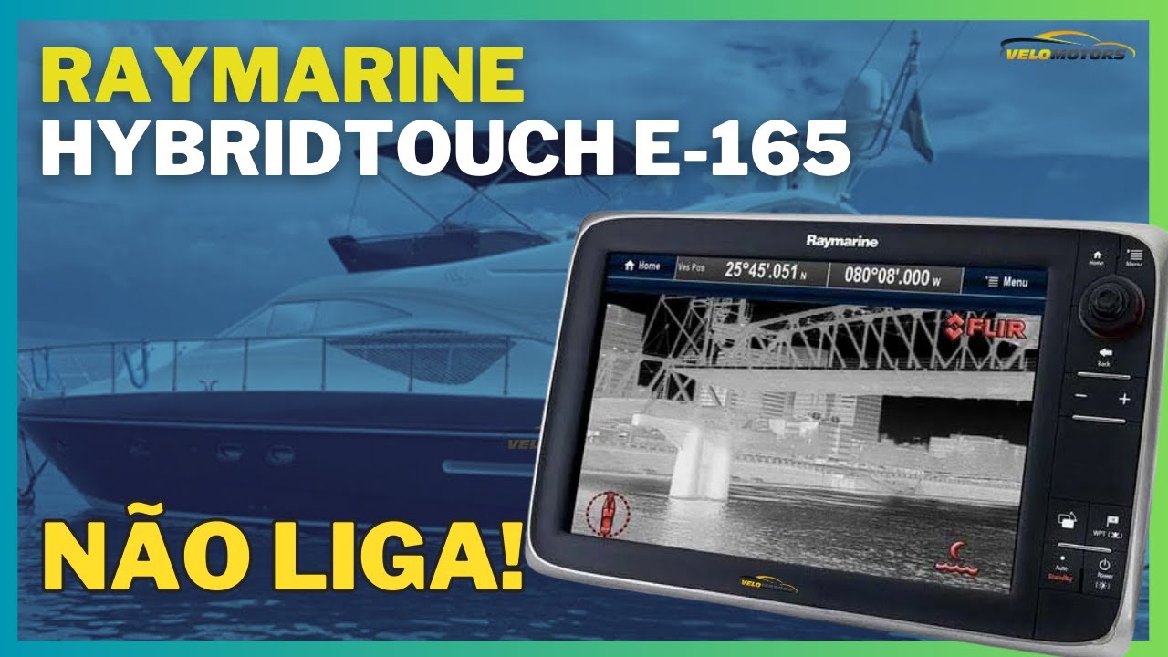 Conserto Gps Raymarine hybridtouch e165 e-series escuro n&atilde;o liga reparo repair issue