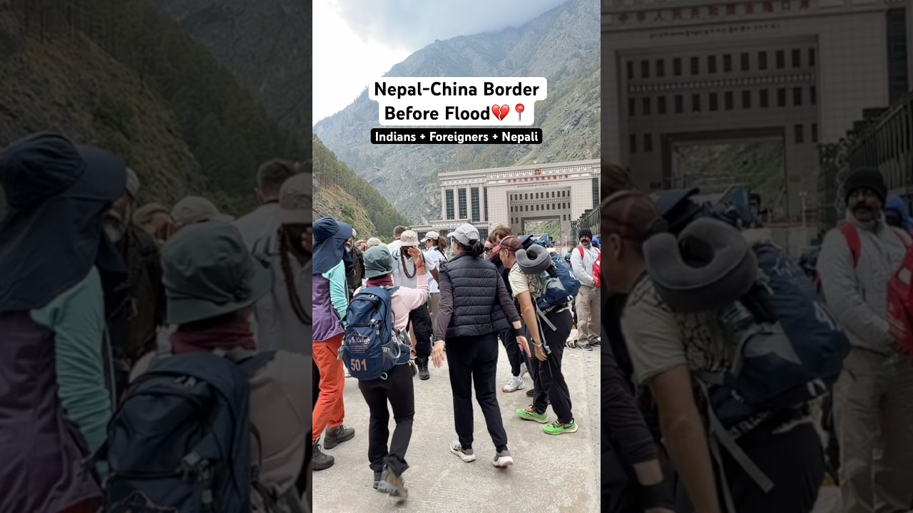 Nepal-China Border Before Flood💔 #nepal #nepalflood #nepalnews #nepalchinaborder